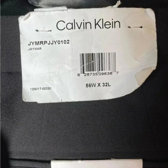 Calvin Klein black dress pants sz 56x32 - Picture 2 of 4